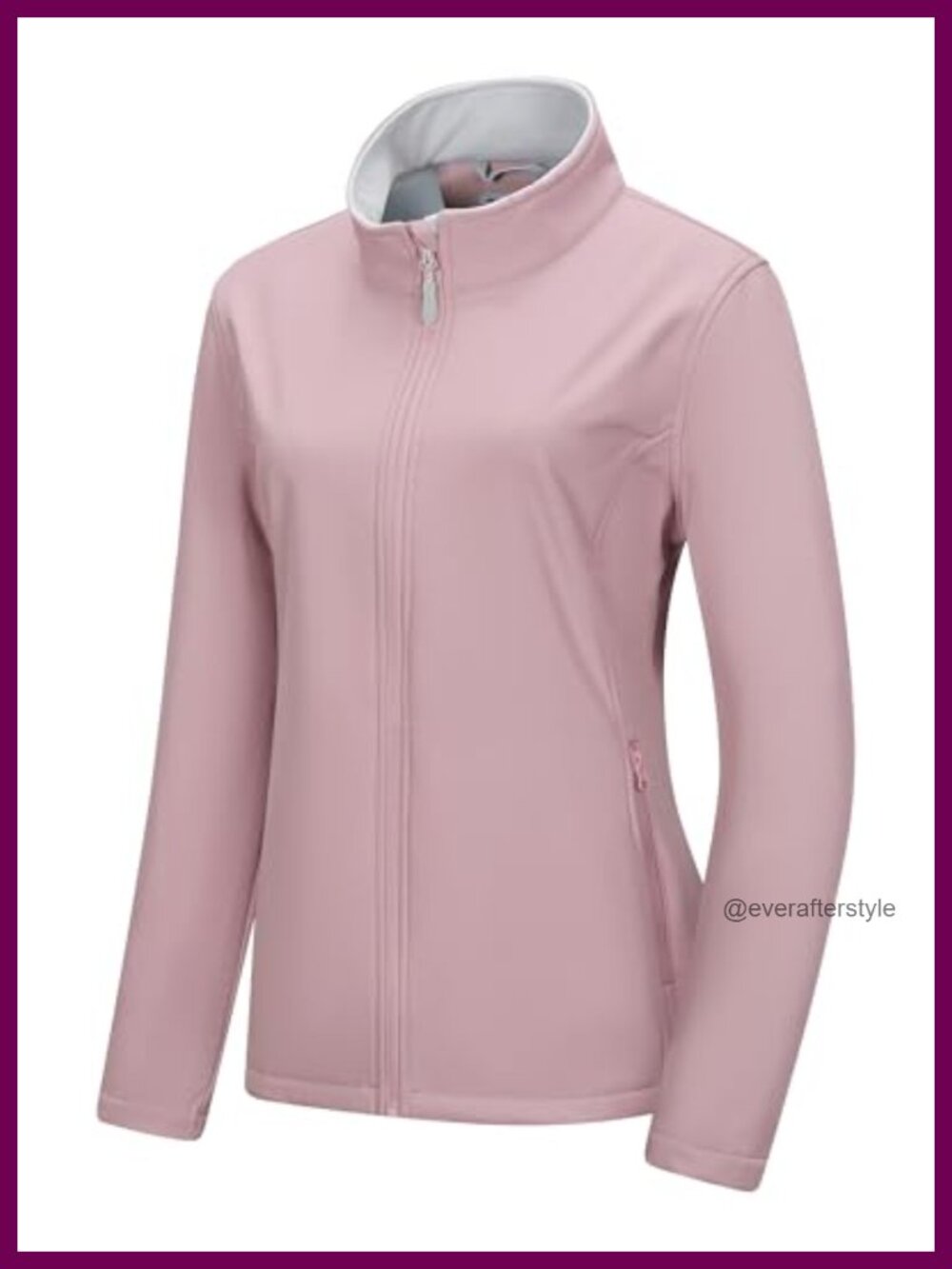Waterproof Softshell Jacket Fleece Lined Lightweight Windproof Coat